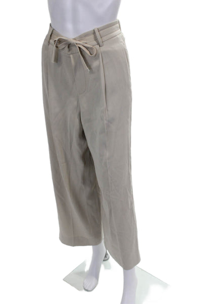 Vince Womens Cropped Beige Triacetate Pants Size S
