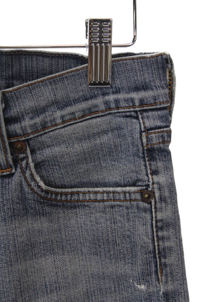 7 For All Mankind Mens Straight Blue Jeans Cotton Blend Mid Rise Size 28