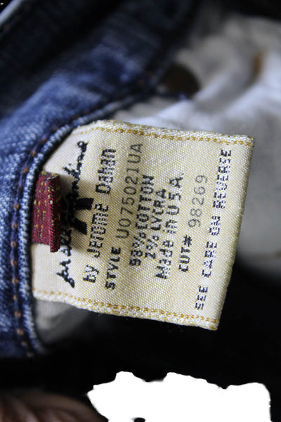 7 For All Mankind Mens Straight Blue Jeans Cotton Blend Mid Rise Size 28