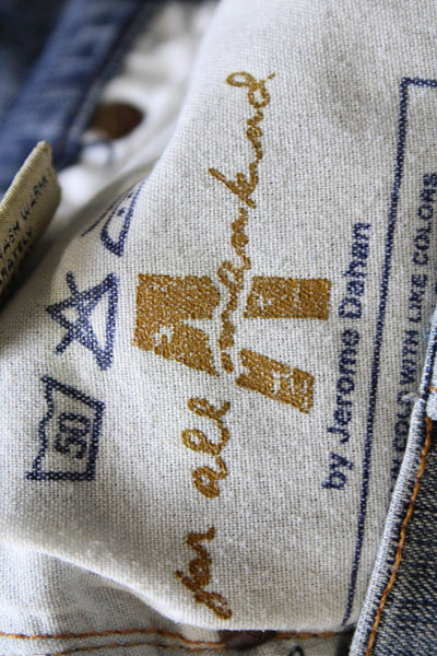 7 For All Mankind Mens Straight Blue Jeans Cotton Blend Mid Rise Size 28