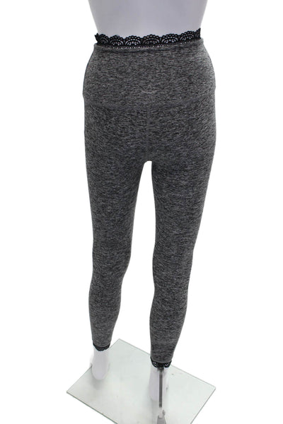 Beyond Yoga Womens Gray Flecked Nylon Blend Ankle Leggings Size XS