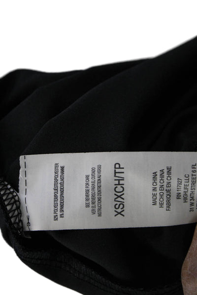 Gaiam Womens Athletic Shorts Black Polyester Drawstring Size XS