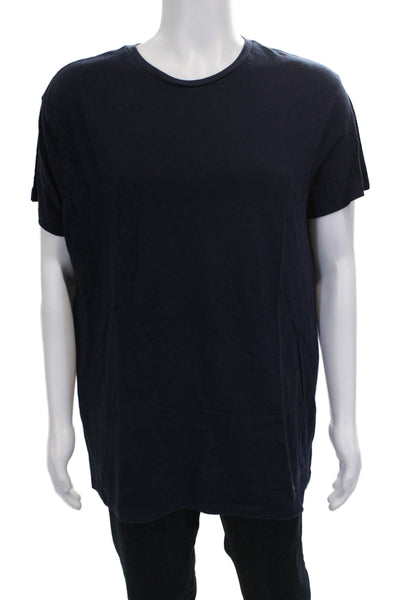 Polo Ralph Lauren Mens Basic Cotton Crew Neck Short Sleeve T-Shirt Blue Size L