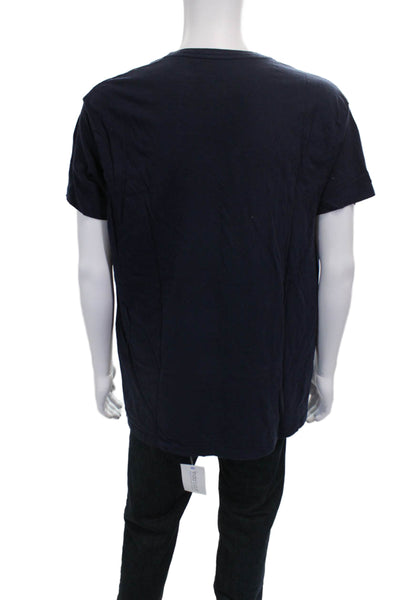 Polo Ralph Lauren Mens Basic Cotton Crew Neck Short Sleeve T-Shirt Blue Size L