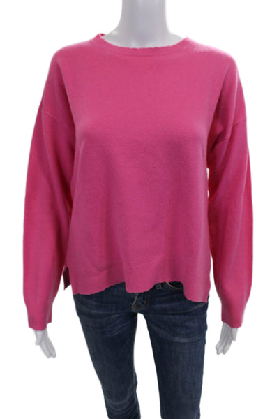 Sundry Womens Pink Wool Crew Neck Pullover Sweater Long Sleeve Size 1