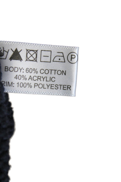 Lisa Todd Womens Black Cotton Turtleneck Pullover Sweater Long Sleeve Size S