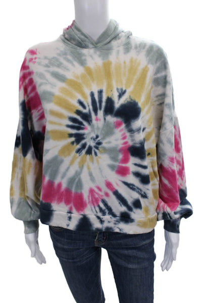Nation LTD Womens Multicolor Tie-Dye Cotton Pullover Long Sleeve Size S