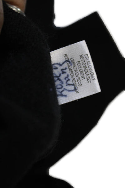 Minnie Rose Womens Cashmere Pullover Black Crew Neck Long Sleeve Size L