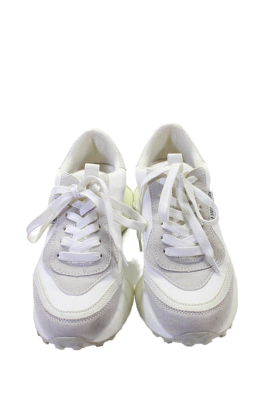 Steve Madden Womens Diversion Platform Sneakers Shoes Gray Multi Size 8