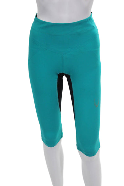 Lucas Hugh Women Capri Leggings Teal Pull On Size XS