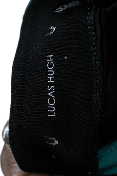 Lucas Hugh Women Capri Leggings Teal Pull On Size XS