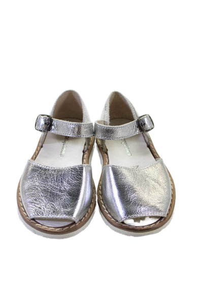 Pom d Api Minorquines Papouelli Girls Sandals Ballet Flats Gold Size 23 Lot 3