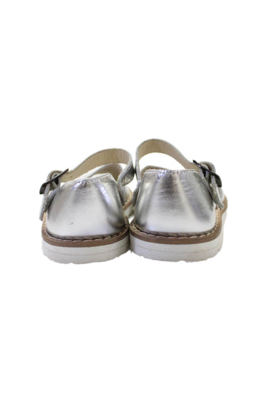 Pom d Api Minorquines Papouelli Girls Sandals Ballet Flats Gold Size 23 Lot 3