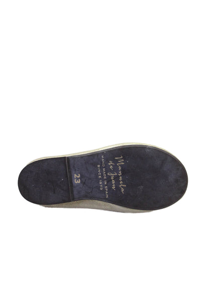 Pom d Api Minorquines Papouelli Girls Sandals Ballet Flats Gold Size 23 Lot 3
