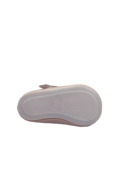 Little Marc Jacobs Walker Bonpoint Girls Ballet Flats Silver Pink 18-19 Lot 3