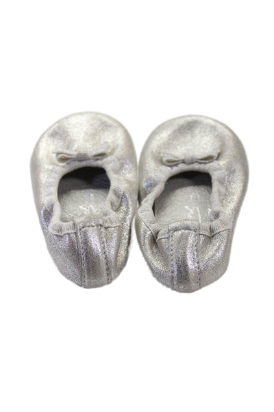 Little Marc Jacobs Walker Bonpoint Girls Ballet Flats Silver Pink 18-19 Lot 3