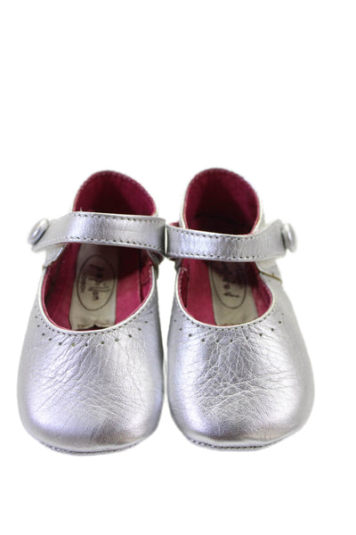 Bonpoint Sue London Bloch Girls Ballet Flats Gray Pink Size 17 Lot 4