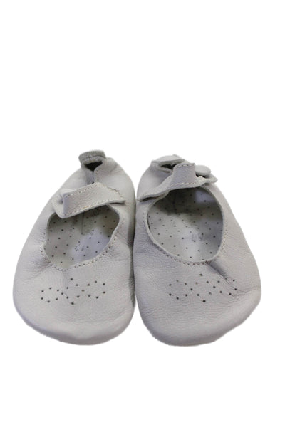 Bonpoint Sue London Bloch Girls Ballet Flats Gray Pink Size 17 Lot 4