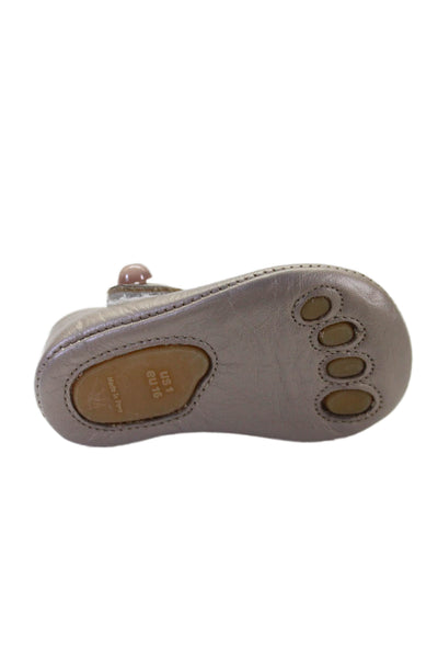 Elephantito Baby Bloch Girls Metallic Mary Jane Ballet Flats Size 1 16 Lot 4