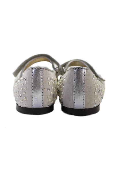 Mimi Sol Bloch Girls Glitter Studded Tweed Ballet Flats Size 23 25 Lot 4