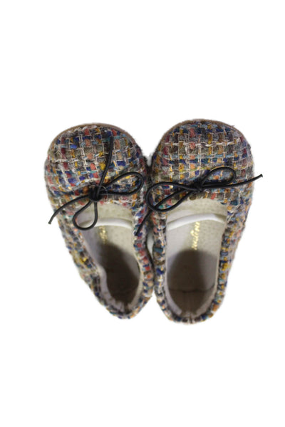 Mimi Sol Bloch Girls Glitter Studded Tweed Ballet Flats Size 23 25 Lot 4