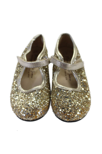 Mimi Sol Bloch Girls Glitter Studded Tweed Ballet Flats Size 23 25 Lot 4