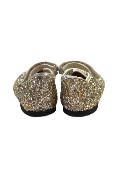 Mimi Sol Bloch Girls Glitter Studded Tweed Ballet Flats Size 23 25 Lot 4