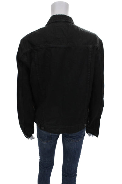 BLANKNYC Unisex Adults Basic Jacket Black Cotton Button Long Sleeve Size S