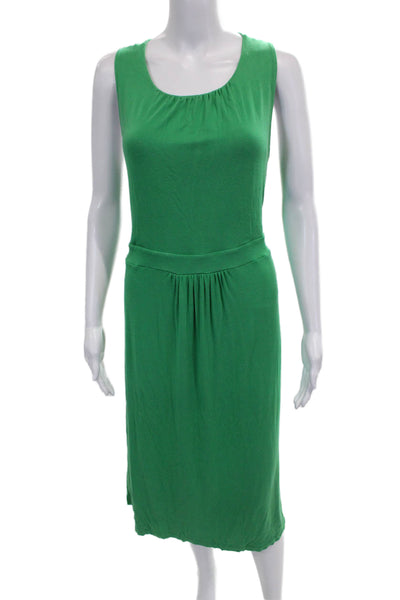 Boden Women Green Tank Dress Scoop Neck Mid-Calf Sleeveless Size XL