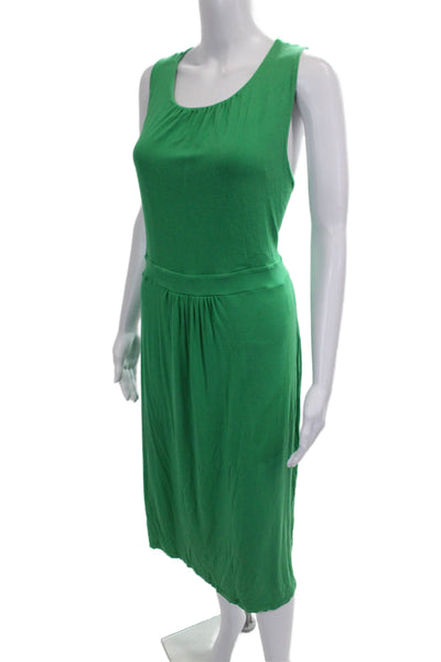 Boden Women Green Tank Dress Scoop Neck Mid-Calf Sleeveless Size XL