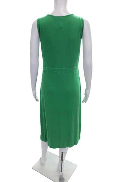 Boden Women Green Tank Dress Scoop Neck Mid-Calf Sleeveless Size XL