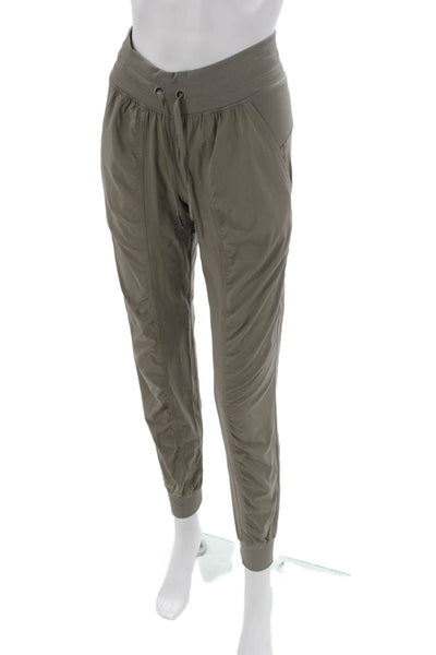 Lululemon Womens Jogger Pants Green Drawstring Polyester Size S