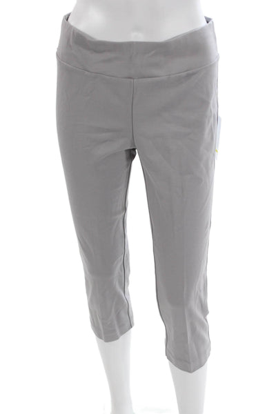 Insight Womens Gray Rayon Blend Capri Pants Pull On Size 6P