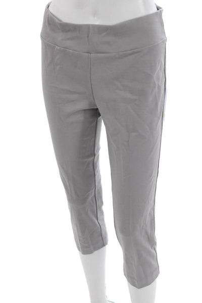 Insight Womens Gray Rayon Blend Capri Pants Pull On Size 6P