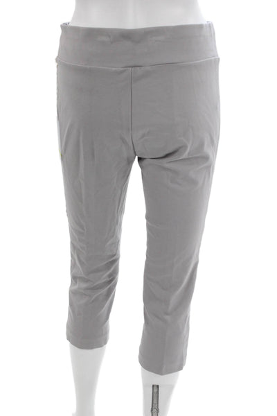 Insight Womens Gray Rayon Blend Capri Pants Pull On Size 6P