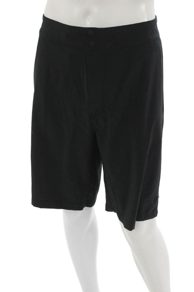 SmartWool Mens Athletic Black Polyester Zip Shorts Size XL