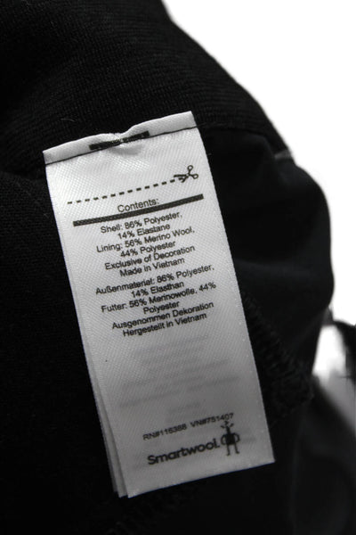 SmartWool Mens Athletic Black Polyester Zip Shorts Size XL