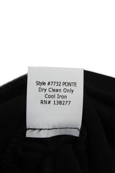 Estelle & Finn Women Black Rayon Pull On Dress Pants Size 16