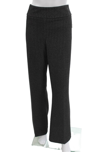 Estelle & Finn Womens Dress Pants Gray Rayon Herringbone Pull On Size 14