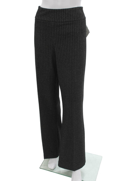 Estelle & Finn Womens Dress Pants Gray Rayon Herringbone Pull On Size 14