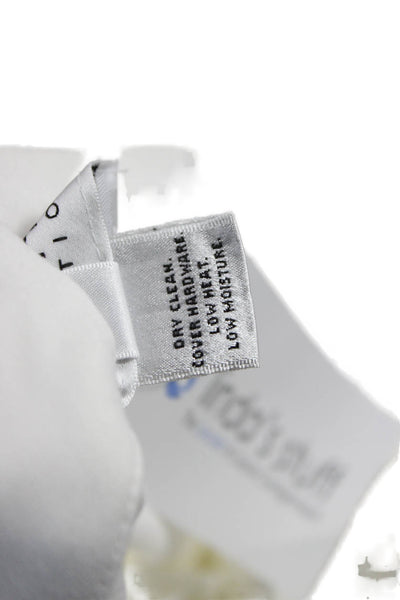 St. John Collection Womens Dress Pants White Polyester Blend Solid Zip Size 2