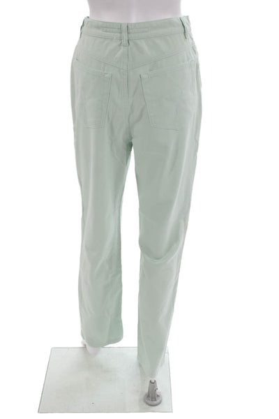 Escada Sport Womens Straight Jeans Green Cotton Size 36