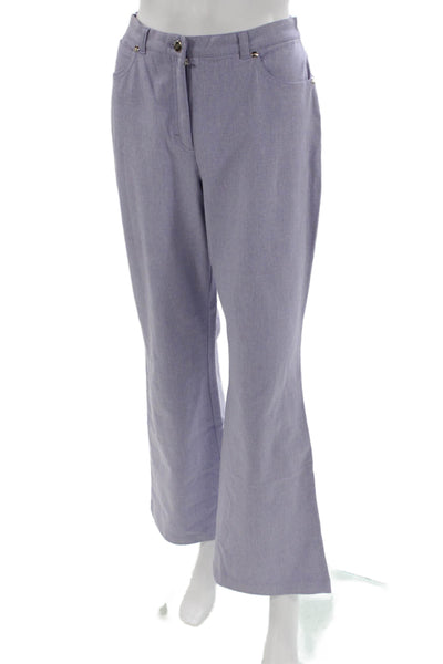 Escada Womens Purple Cotton Dress Pants Size 36