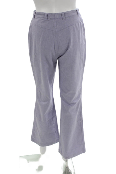 Escada Womens Purple Cotton Dress Pants Size 36