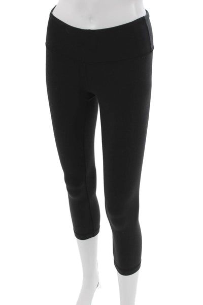 Lululemon Womens Capri Leggings Black Nylon Size 4