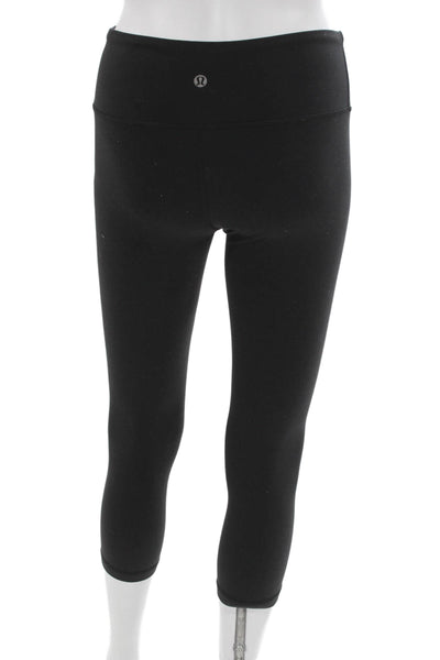 Lululemon Womens Capri Leggings Black Nylon Size 4