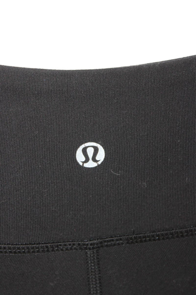 Lululemon Womens Capri Leggings Black Nylon Size 4