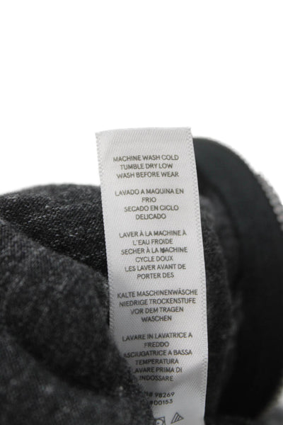 Hipchik Couture Womens Full Zip Floral Hooded Gray Polyester Hoodie Size S