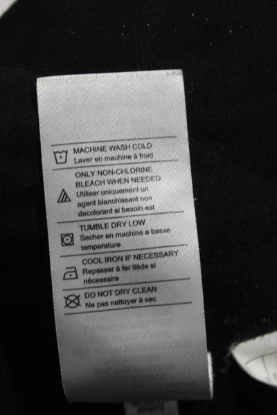 Vince Unisex Adults Black Parka Jacket Zip Polyester Size XL