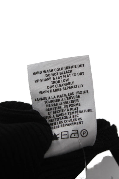 Wesley Women Basic Tank Black Tencel Round Neck Sleeveless Pullover Size L